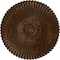 Ekena Millwork Nexus Ceiling Medallion (Fits Canopies up to 2 3/4"), Hnd-Painted Root Beer Crackle, 30"OD x 1 1/4"P CM30NERBC - alternate 1